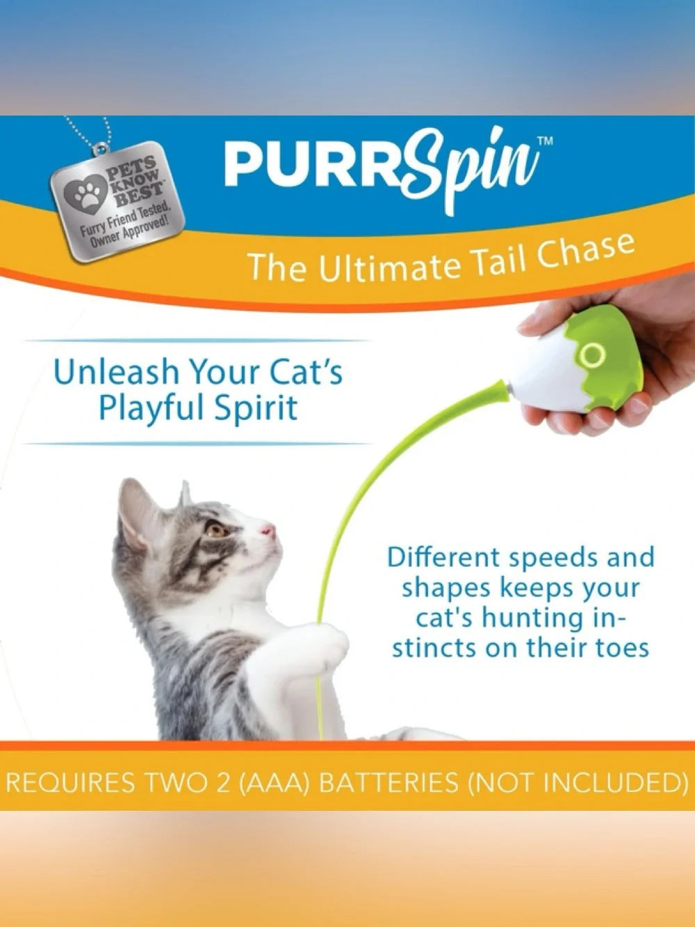 PurrSpin Interactive Cat Toy - New in box.